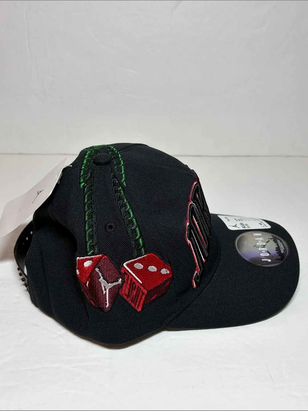 Jordan Jumpman Youth SnapBack Pro Cap Curved Brim Embroidered Black Red NWT